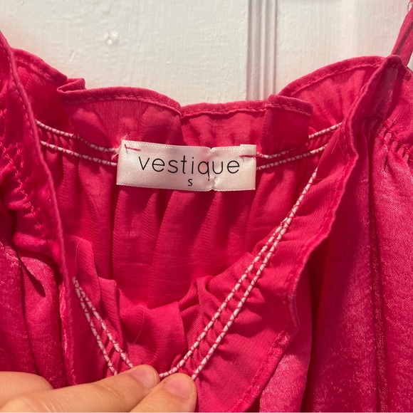 Pink Vestique Tank Top - Picture 2 of 3